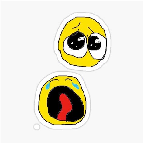 "Crying Baby Emoji" Sticker by Uhhhserena | Redbubble