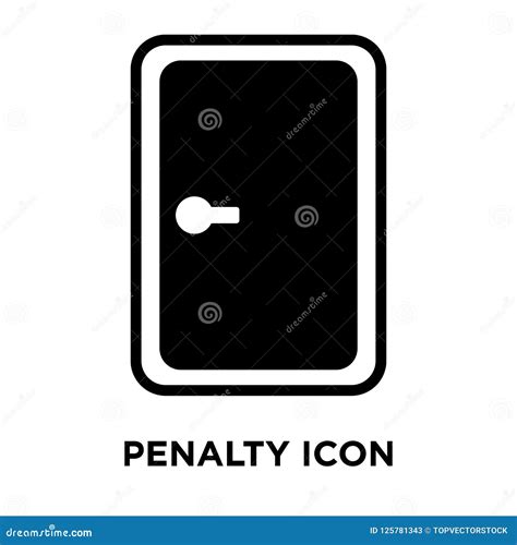 Penalty Icon In Different Style Vector Illustration Two Colored And