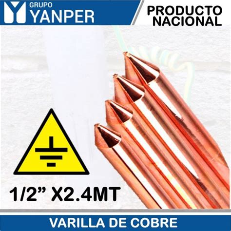 Varilla De Cobre Puesta Tierra X Mt Grupo Yanper Venta De