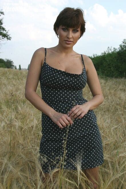 Veronica Vanoza Black Polka Dot Dress Porn Pic