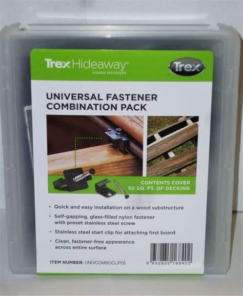 Trex Hideaway Universal Hidden Deck Fasteners With Starter Clips 50 Sq Ft Ebay