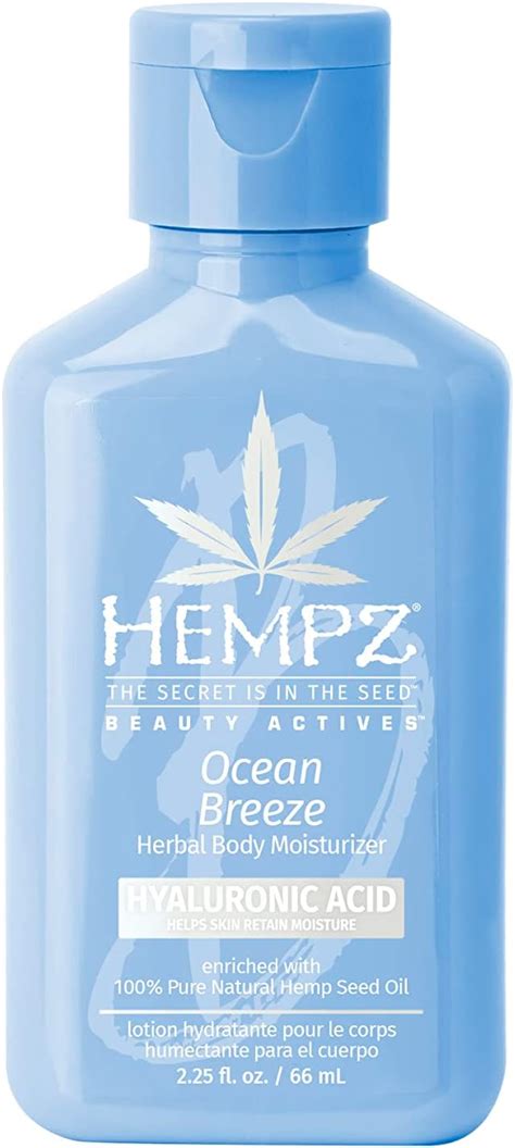 Hempz Body Lotion Ocean Breeze Herbal Limited Edition Mini Daily Moisturizing Cream Shea