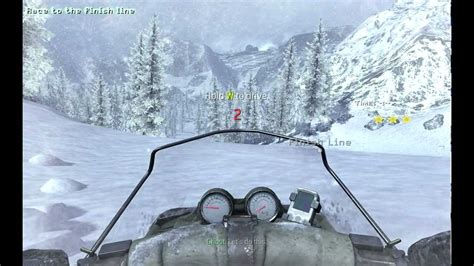 Call Of Duty Modern Warfare 2 Special Ops Snowmobile Race Youtube