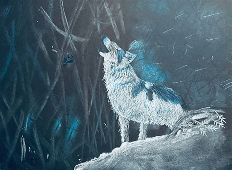 Arctic Wolf Pastel Drawing by NinjaSlashX on DeviantArt