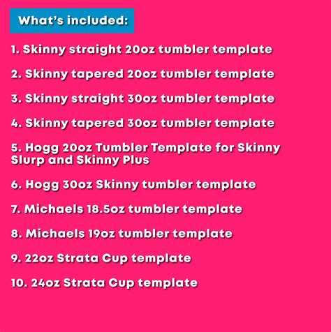 Tumbler Templates SVG Bundle Set 2 Sublimation Templates For Etsy