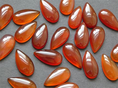 Mm Natural Agate Cabochon Dyed Teardrop Cabochon Polished Gem