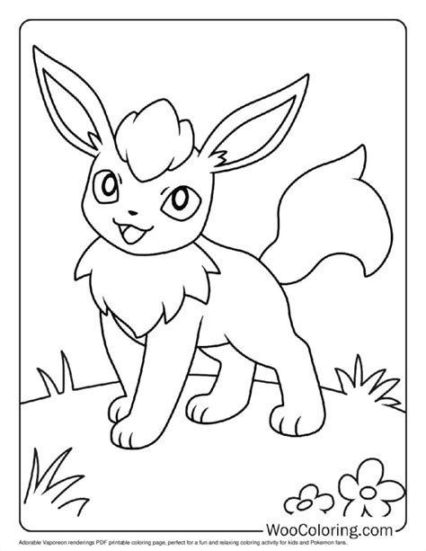 100 Vaporeon Coloring Pages Free Pdf To Print Woo Coloring