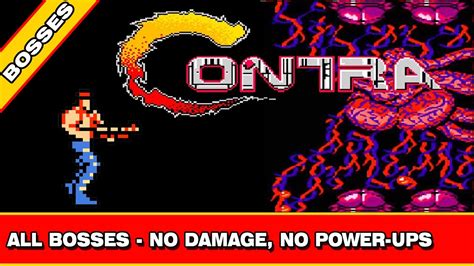 Contra Nes All Bosses No Damage No Power Ups Youtube