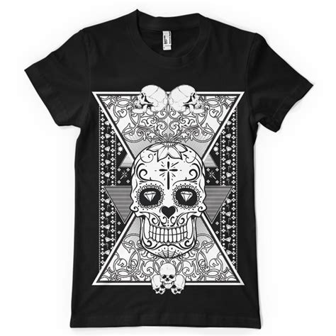 Sugar Skull T Shirt Design Tshirt Factory