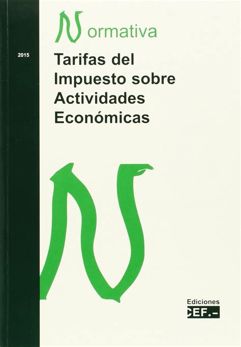 Tarifas Del Impuesto Sobre Actividades Económicas Spanish