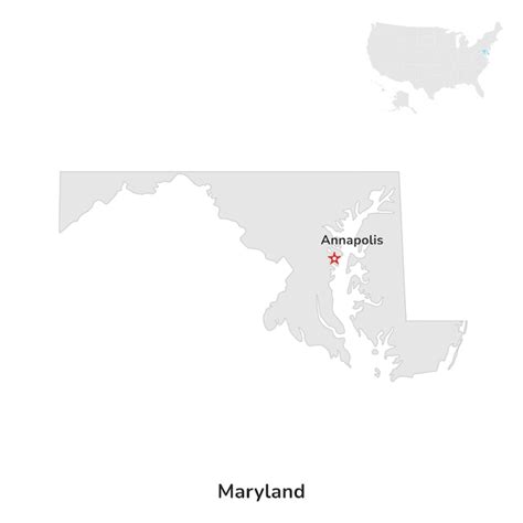 Premium Vector | Us american state of maryland usa state of maryland ...