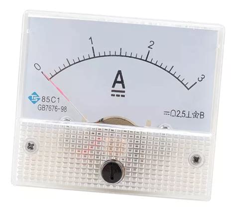Dc Amper Metro Anal Gico Painel Atual Medidor Dc Ma Frete Gr Tis
