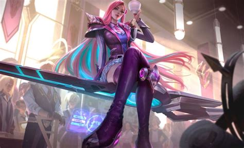 League Battle Academia Caitlyn Rose Quartz Chroma Artwork League