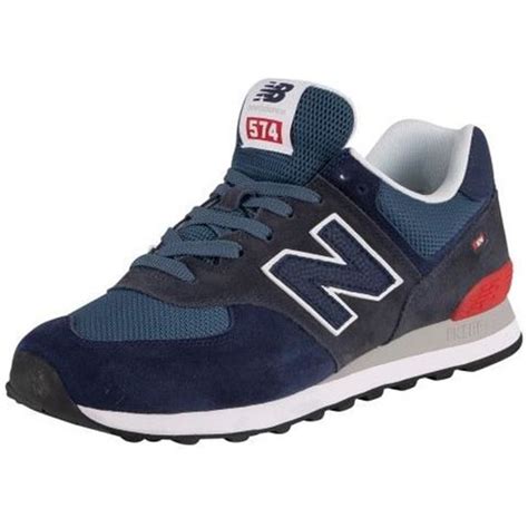 Baskets En Daim Pour Homme New Balance 574 Bleu Bleu Cdiscount Chaussures