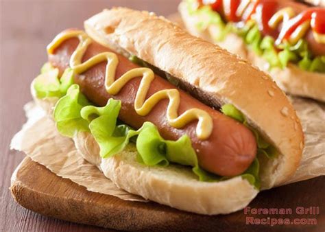 Perfect and Easy Hot Dogs on a George Foreman Grill Recipe