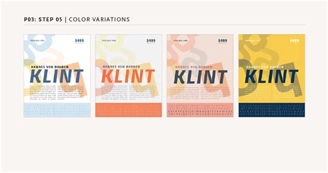 Font poster Color Variation | Behance