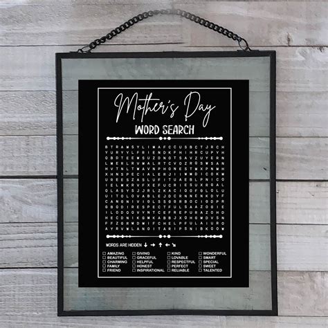 Mothers Day Word Search Mothers Day Activity Mama Word Search Mothers Day T Mom Printable