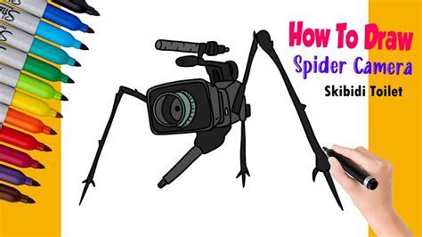 How To Draw Spider Camera Man From Skibidi Toilet Step By Step | Hot ...