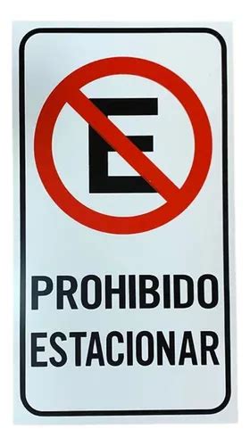 Cartel Prohibido Estacionar 20x36 Cm Señalizacion Industrial