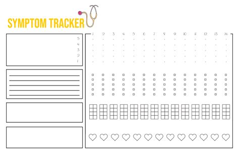 Printable Symptom Tracker Journal