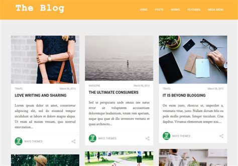 The Blog Theme Blogger Template • Blogspot Templates 2025