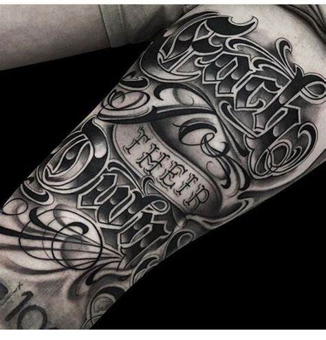 Chicano Style Tattoo Lettering