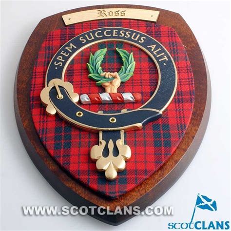 Ross Clan Crest Plaque In 2023 Scottish Clan Tartans Tartan Scottish