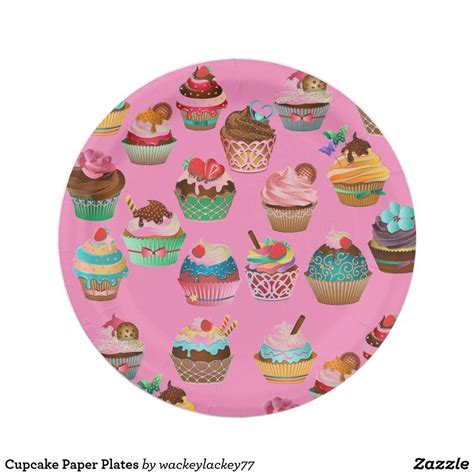 Cupcake Paper Plates Paper Plates Paper Cupcake Plates