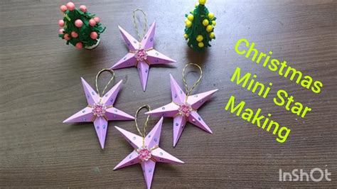 Christmas Star Making Tutorial Mini Christmas Star Making Diy