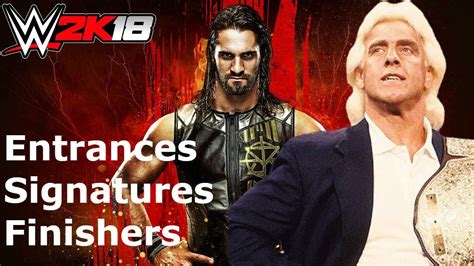 Wwe 2k18 Ric Flair 88 Entrancesignaturesfinishers Youtube