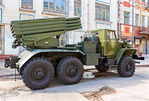 Bm21 Grad 122mm Multiple Rocket Launcher On Ural375d Chassis At The ...