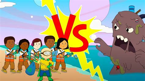 Caillou E Amigos Vs Monstro Caillou Em Portugu S Wildbrain Youtube