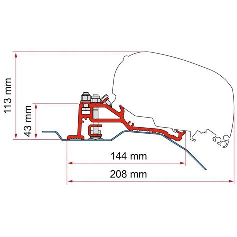 Markise Fiamma F S Royal Grey Geh Use Wei Inkl Adapterkit Fiat