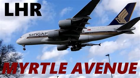 Planespotting Landings At London Heathrow Myrtle Avenue Rwy 27l 3