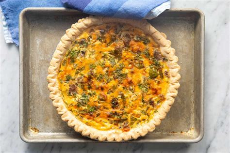 Cheese-And-Sausage Quiche Recipe