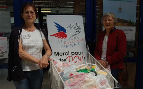 Secours populaire 1 350kg de denrées alimentaires collectés Le