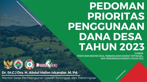 Pdf Pedomain Prioritas Penggunaa Dana Desa Tahun Website Resmi