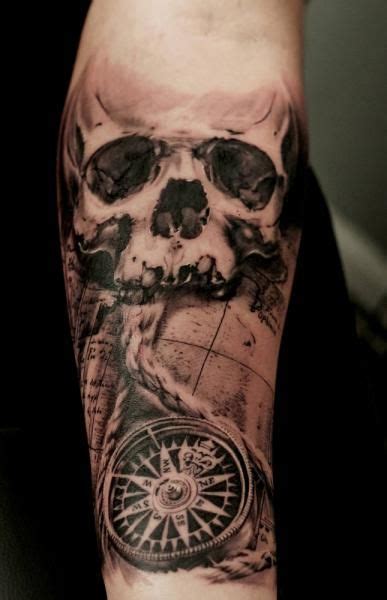 Resultado De Imagem Para Tatuagem Bussola Caveira Tatto Pinterest