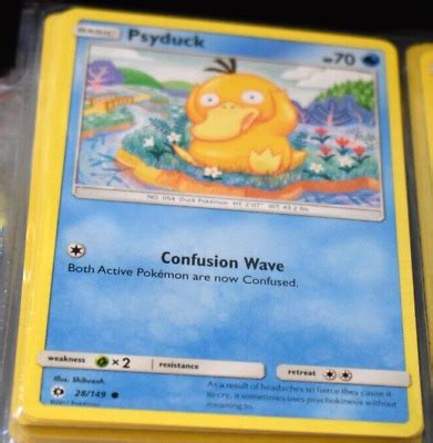 Psyduck 28 149 Sun Moon Base Set Pokemon Trading TCG Game Cards NM