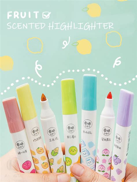 Andstal 12 Colors Scented Jumbo Highlighter Pen Se Grandado