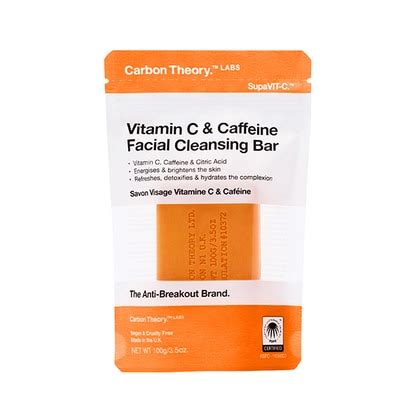 Carbon Theory VITAMIN C CAFFEINE FACIAL CLEANSING BAR Detergente