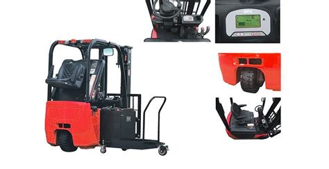 Three Wheel Electric Forklift Truck Customised Color 4011mm Max Lift Height