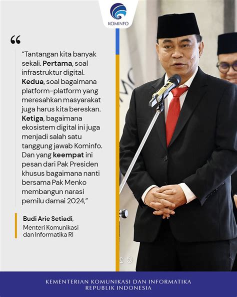 Kementerian Kominfo On Twitter Selamat Datang Bapak Budi Arie Setiadi