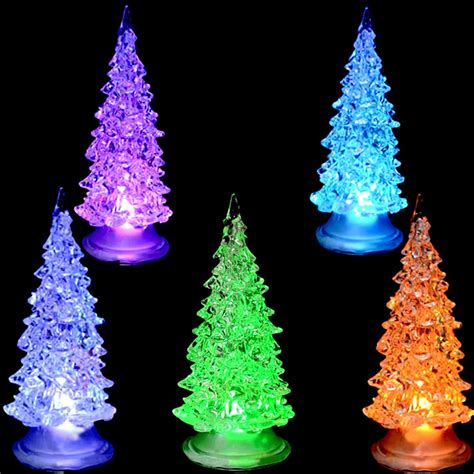 Colorful LED Christmas Lighted Tree Decorations Changing Color ...