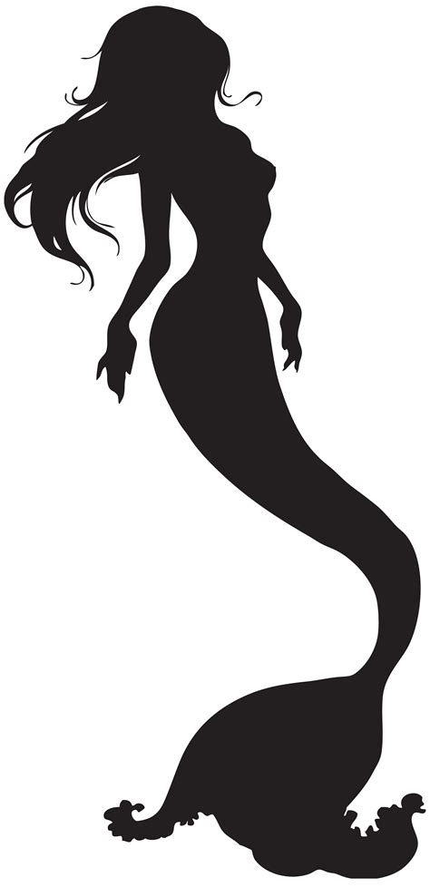 Mermaid Scalable Vector Graphics - Mermaid Silhouette PNG Clip Art ...