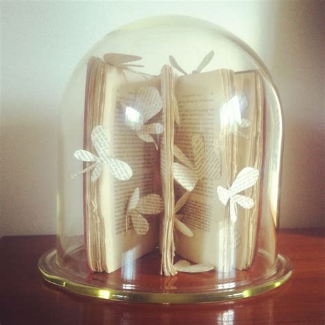 Delicate As Butteflies Paper Butterflies Altered Book In Vintage Glass