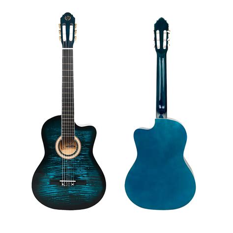 M Mbat Viol O Cl Ssico Azul Spruce Top Guitarra De Cordas Para