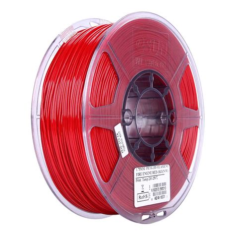 ESUN PETG Filament Fire Engine Red 1 75 Mm 1 Kg Creedo3D