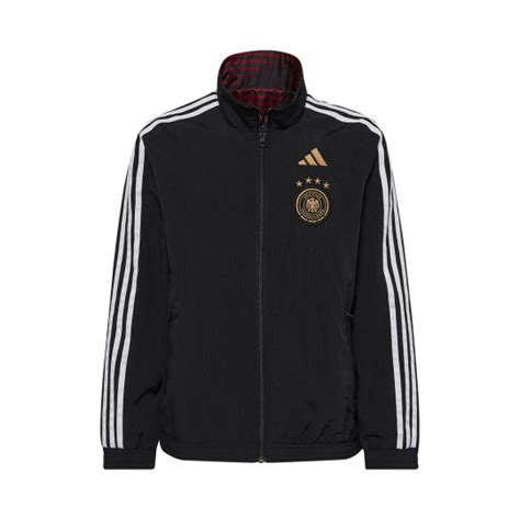 Chaqueta Adidas Alemania Pre Match Mundial Qatar Ni O Black White