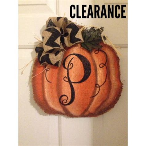 Halloween Pumpkin Burlap Door Hanger Burlap Door Hanger Burlap